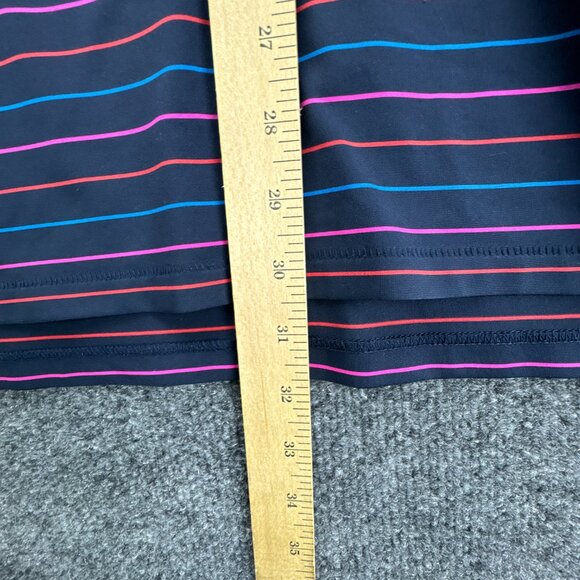 G/FORE Golf Polo Shirt Mens Extra Large Blue Performance Striped Sea Island - Picture 10 of 12